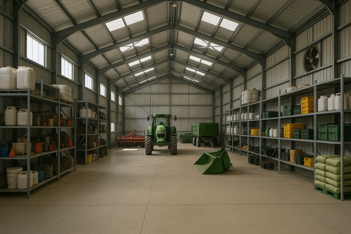 batiment agricole zone de stockage
