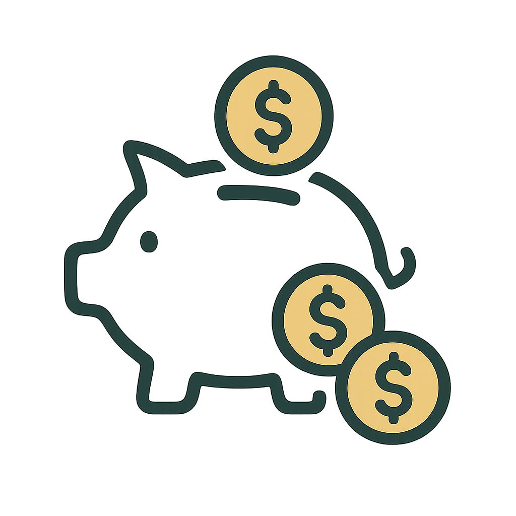 fais une icone economie d'argent 
